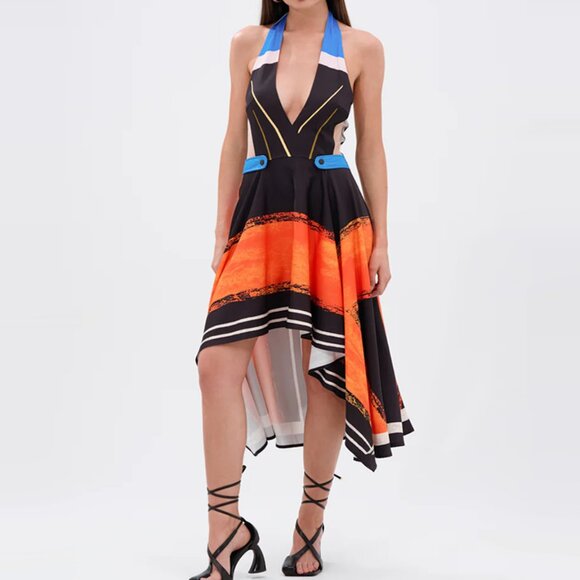 Akira Asha Color Blocked Midi Dress - Picture 1 of 4